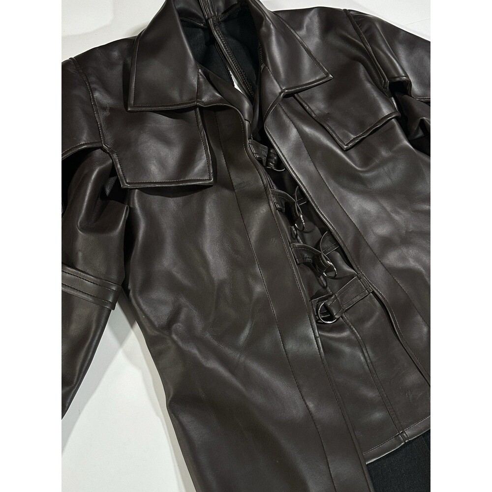 Van Helsing Cosplay Brown Leather Coat/Jacket Rubies Costume One Size Y2K Rare - Picture 8 of 16